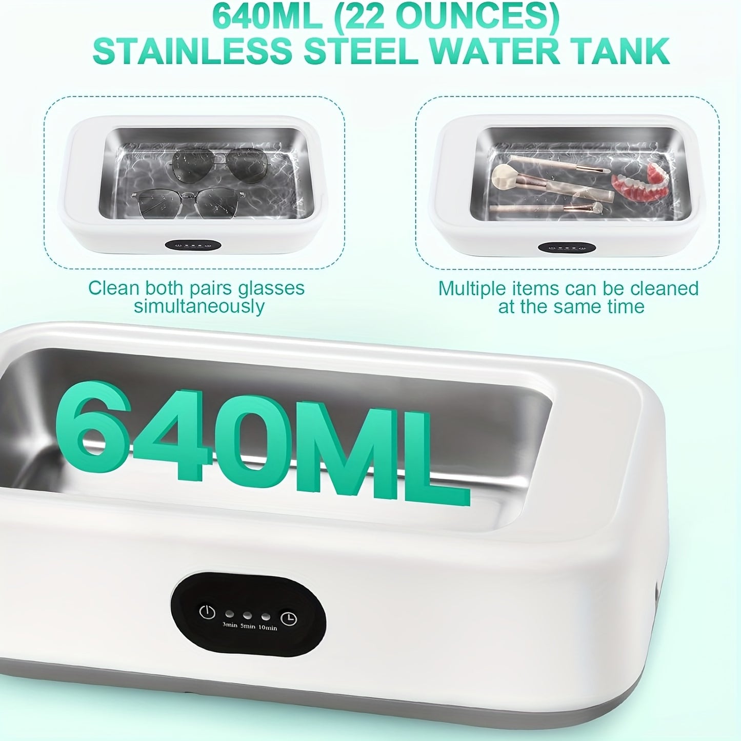 Digital Display Ultrasonic Cleaning Machine with 4 Modes (Vibration, High Intensity, Gentle & Powe