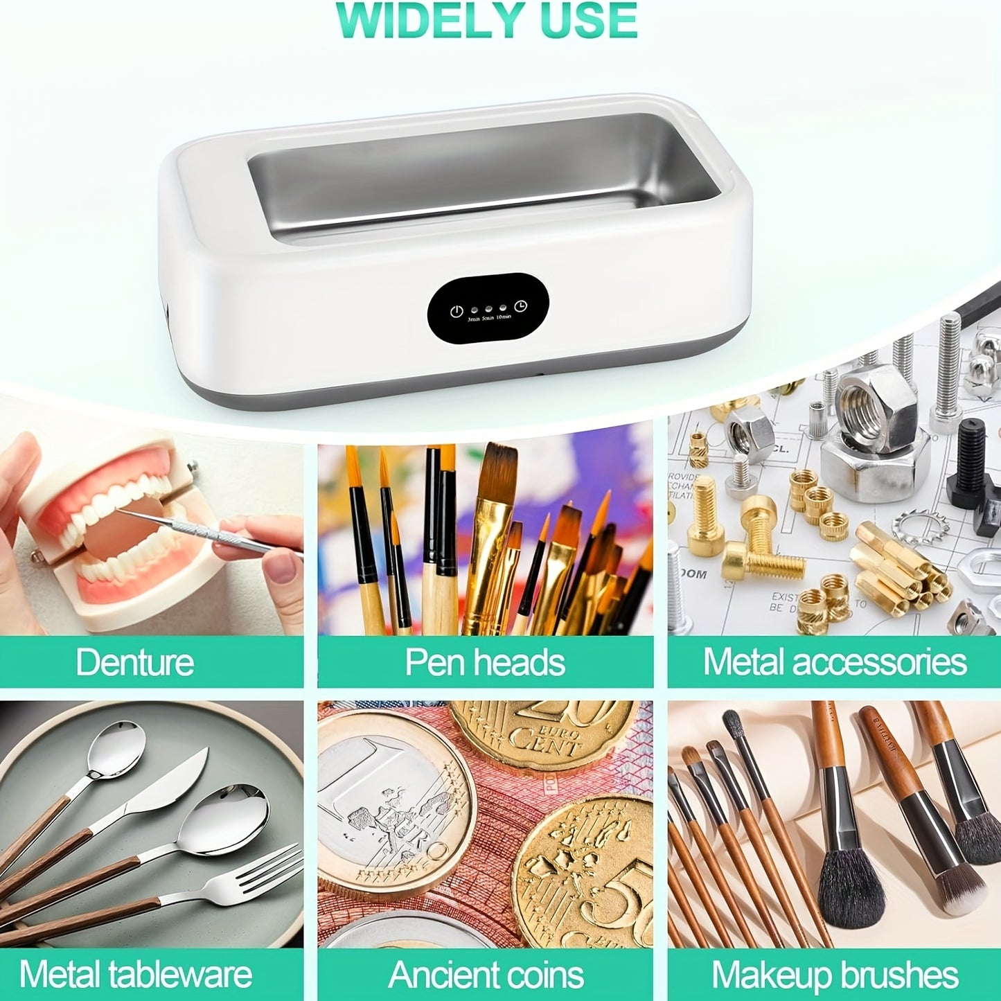 Digital Display Ultrasonic Cleaning Machine with 4 Modes (Vibration, High Intensity, Gentle & Powe