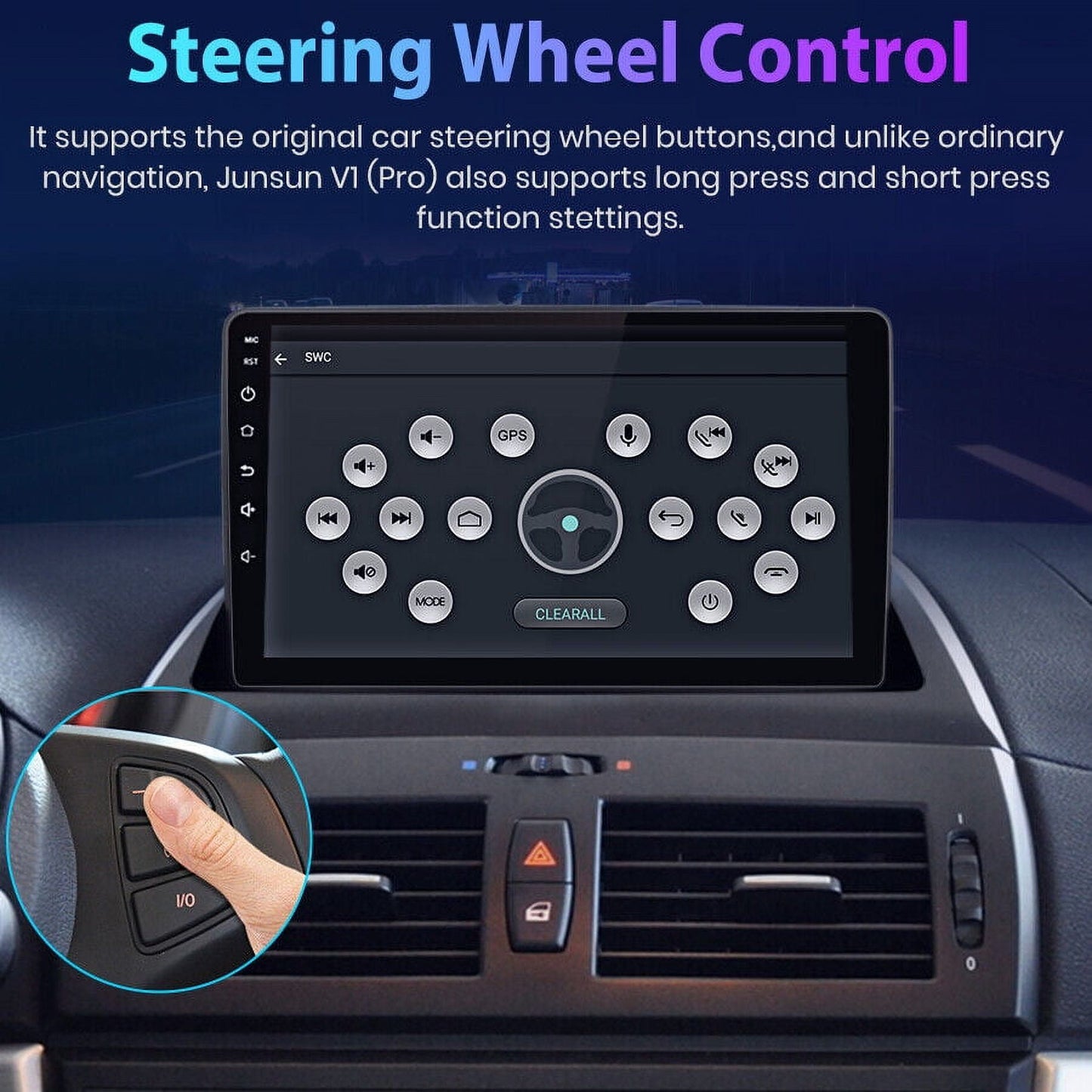 BMW iSpchen Android 13 Car In-Dash Unit for BMW X3 E83 (2004-2012), 9" Touchscreen, Bluetooth, GPS