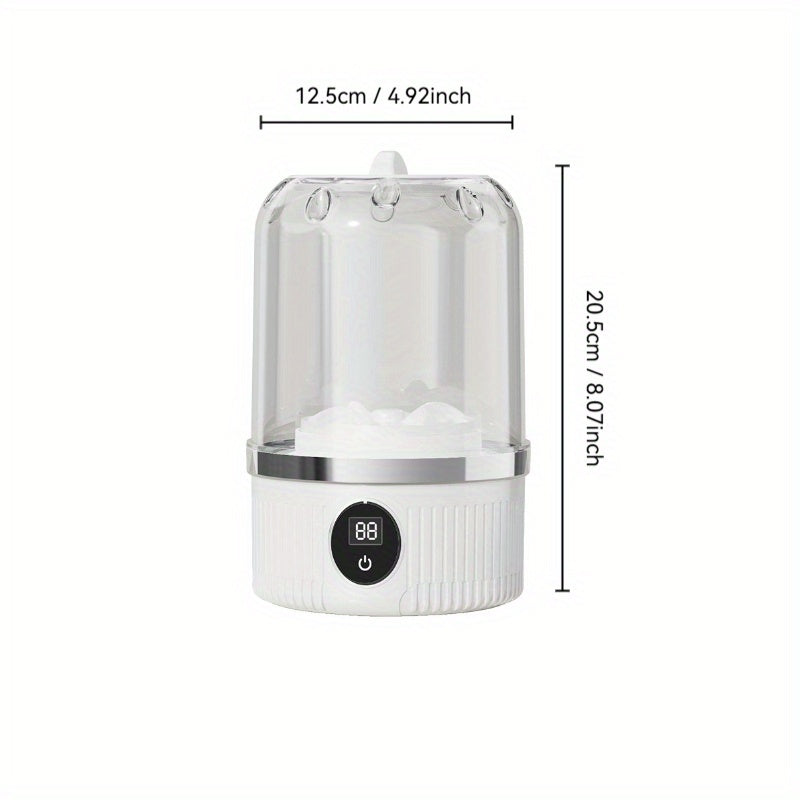 Portable Mini Washing Machine for Underwear, Socks, and Travel - USB Rechargeable, Compact Ultraso
