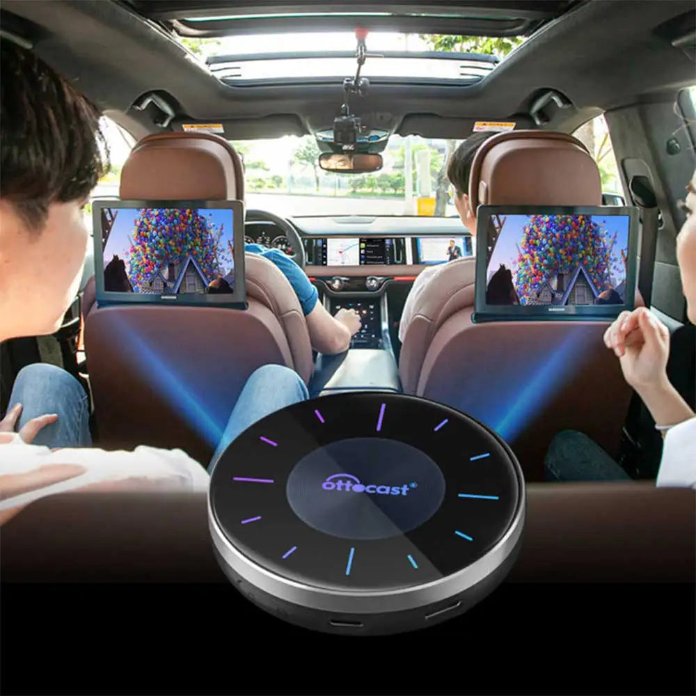 OTTOCAST P3 Android AI Box Wireless CarPlay Android Auto 128GB TV Box for HDMI Output Car Accessories for Audi VW Chervolet Kia