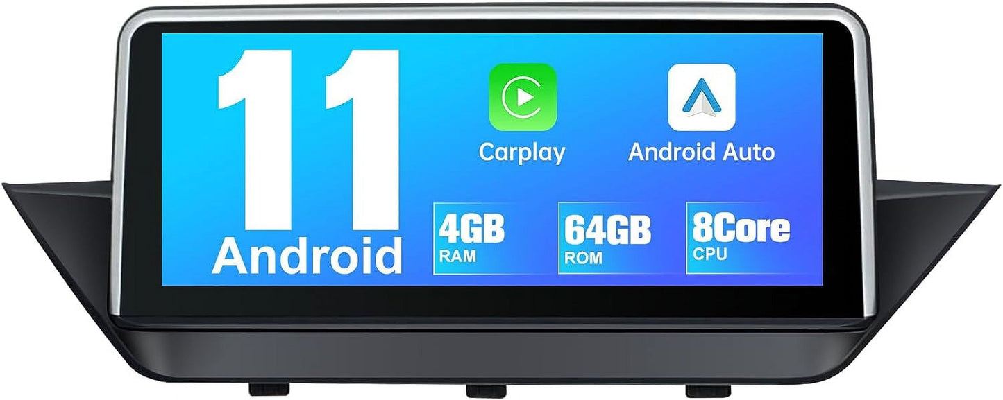 BMW Android 12Head Unit For BMW X1 E84 2009-2015 Car Radio Stereo with Wireless Carplay Andriod Auto, 10.25 inch HD Screen Upgrade Built in GPS SWC AM/FM Radio DSP