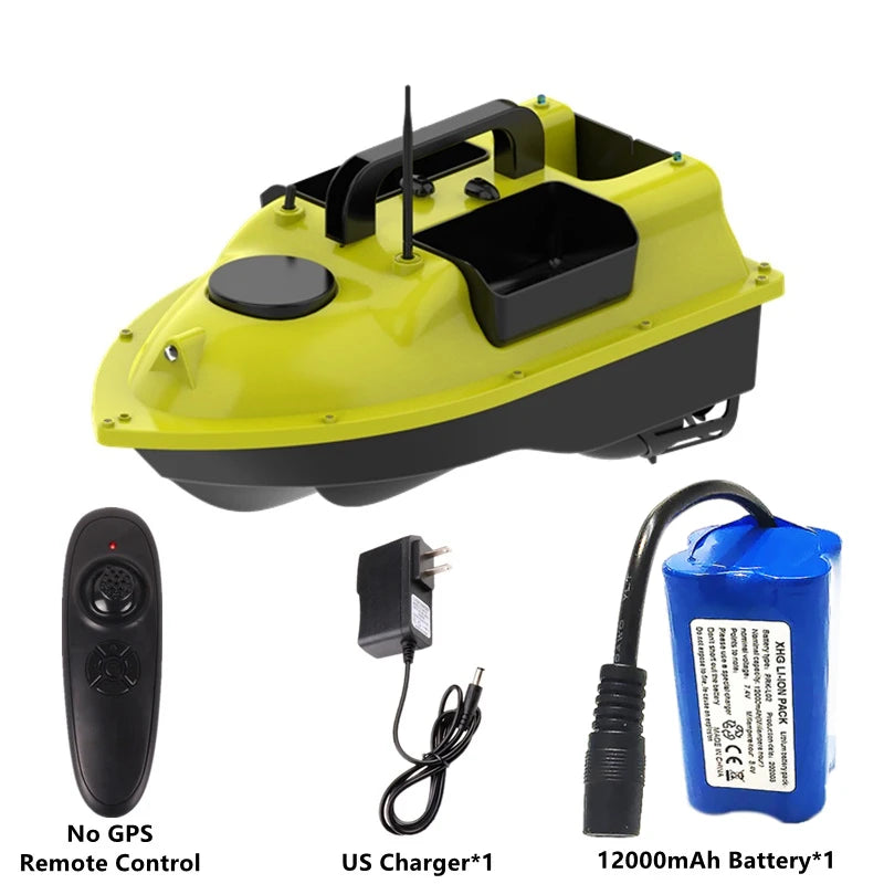 GPS Positioning 500M Sonar Fish Finder One Key Cruise RC Bait Boat Three Hoppers 6Hours Endure Screen Display Waterproof RC Boat