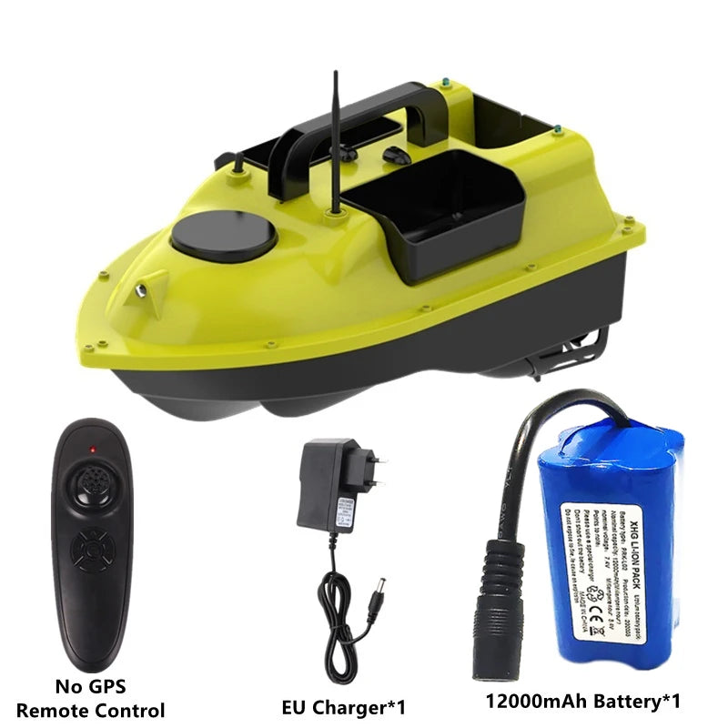 GPS Positioning 500M Sonar Fish Finder One Key Cruise RC Bait Boat Three Hoppers 6Hours Endure Screen Display Waterproof RC Boat