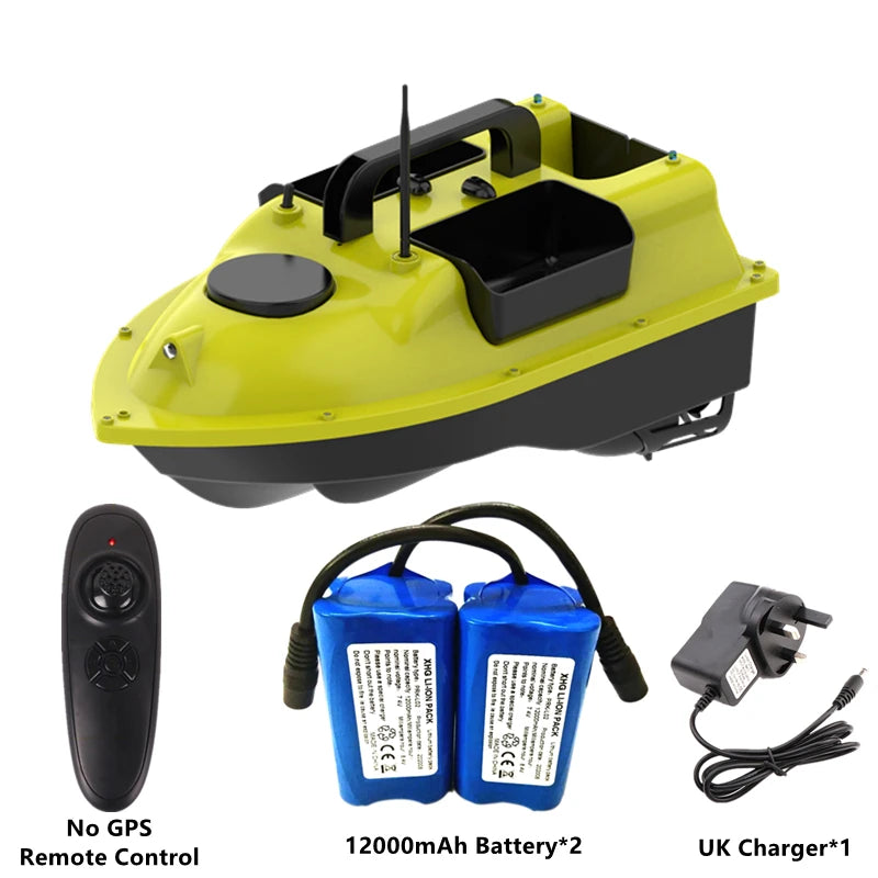 GPS Positioning 500M Sonar Fish Finder One Key Cruise RC Bait Boat Three Hoppers 6Hours Endure Screen Display Waterproof RC Boat