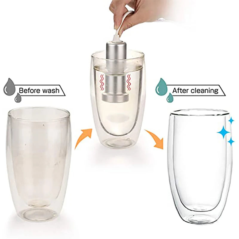 Professional Mini Immersible Ultrasonic Cleaning Stick Household Ultrasonic Cleaner For Vegetables