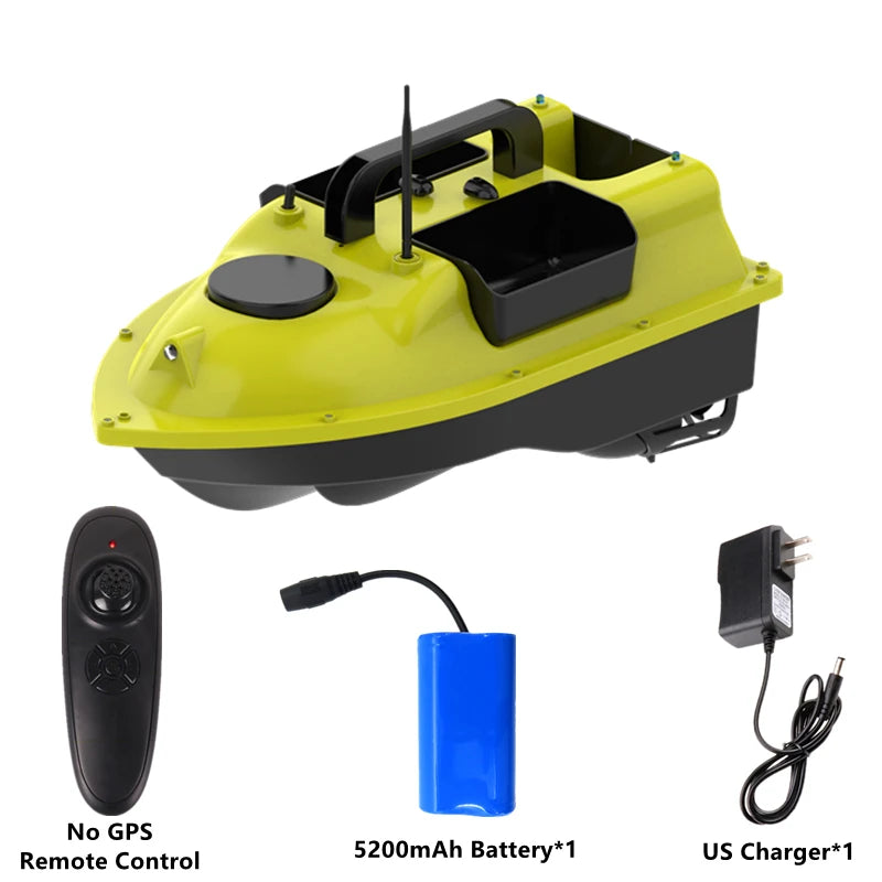 GPS Positioning 500M Sonar Fish Finder One Key Cruise RC Bait Boat Three Hoppers 6Hours Endure Screen Display Waterproof RC Boat