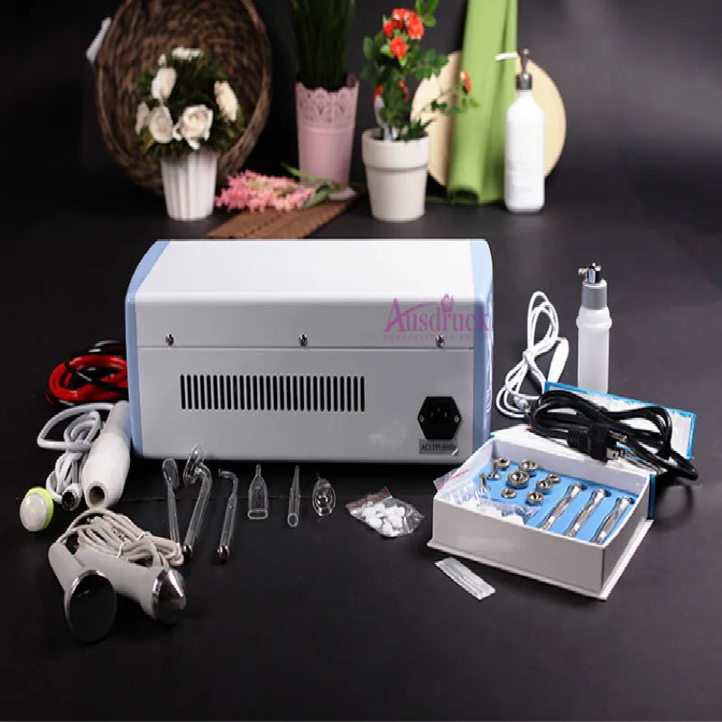 Diamond Microdermabrasion Ultrasonic Facial Remover High Frequency Facial machine Skin Care Face Spa Cleaner Acne removal