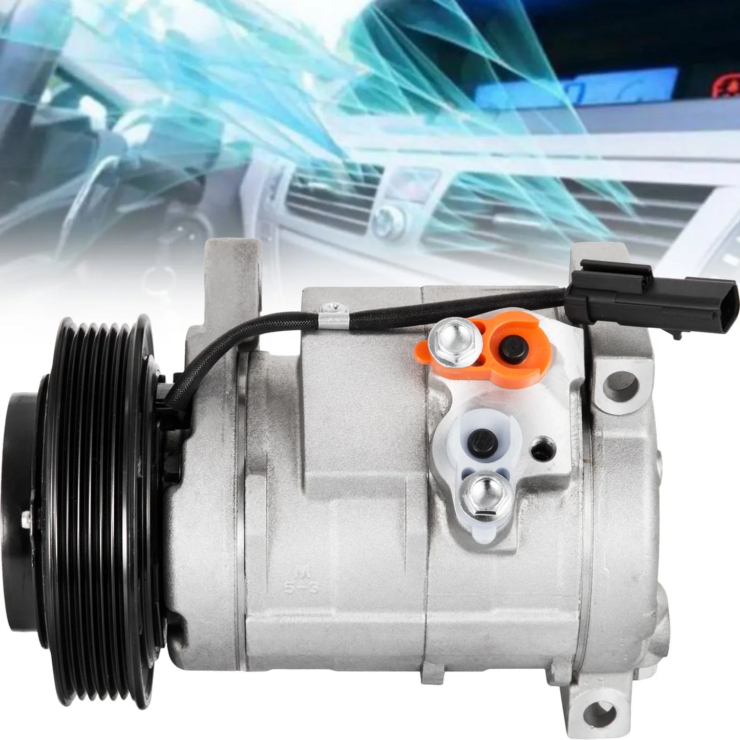 VEVOR Auto AC Compressor for Chrysler Voyager/Dodge Caravan/Plymouth Car Air Conditioning Compression System Rapid Refrigeration