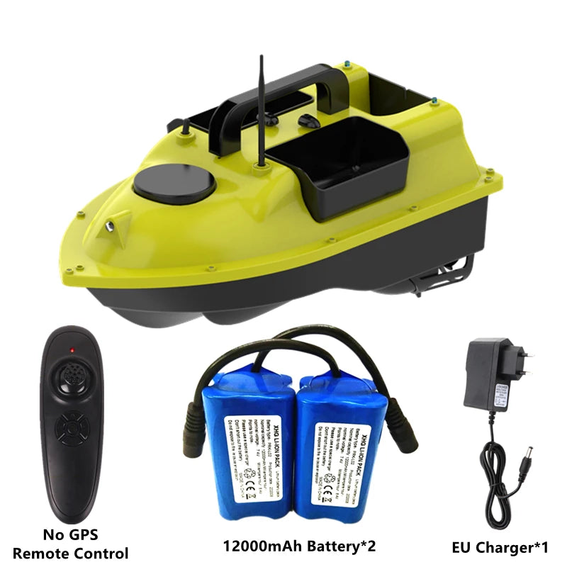 GPS Positioning 500M Sonar Fish Finder One Key Cruise RC Bait Boat Three Hoppers 6Hours Endure Screen Display Waterproof RC Boat