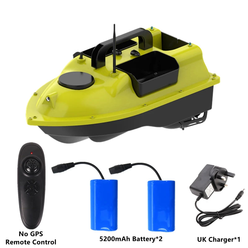 GPS Positioning 500M Sonar Fish Finder One Key Cruise RC Bait Boat Three Hoppers 6Hours Endure Screen Display Waterproof RC Boat