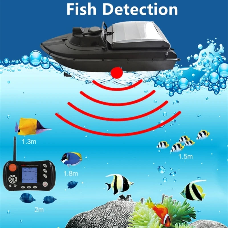 ABS Hull Remote Control Fishing Boat Auto Return Sonar Detector Fish Finder 2KG Load Hopper GPS Electronic Compass RC Bait Boat
