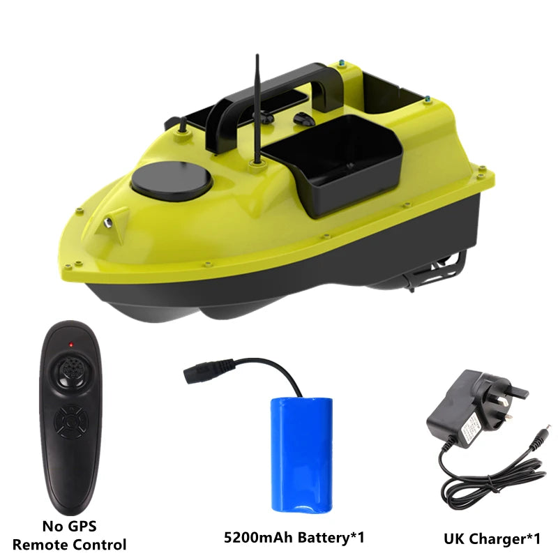 GPS Positioning 500M Sonar Fish Finder One Key Cruise RC Bait Boat Three Hoppers 6Hours Endure Screen Display Waterproof RC Boat
