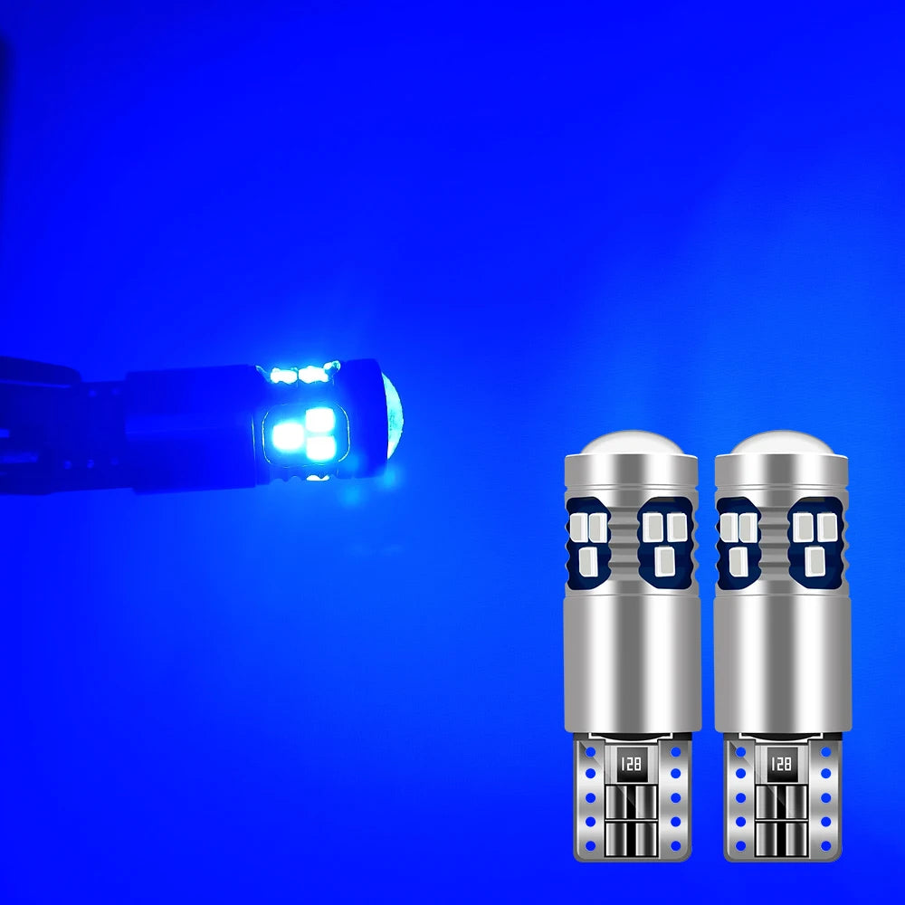 For Volkswagen VW Golf 4 5 6 7 MK4 MK5 MK6 MK7 Scirocco Caddy Touareg 2pcs T10 W5W LED Bulbs Car Width Parking Light Accessories