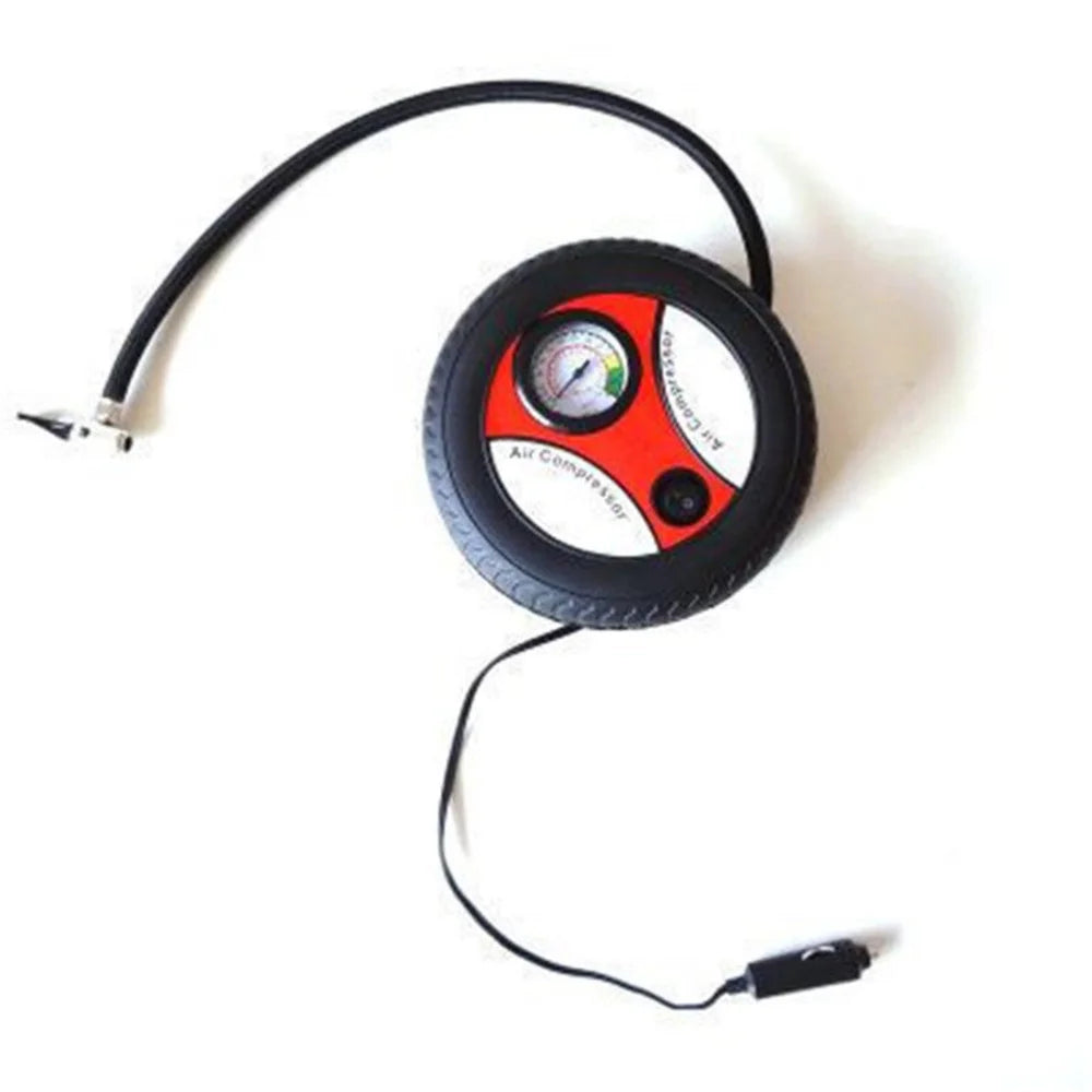 Portable Tire Inflator Air Compressor For Dc Electric With Visible Scale Small Size Perfect Gadget For Car Owners Efficient Safe