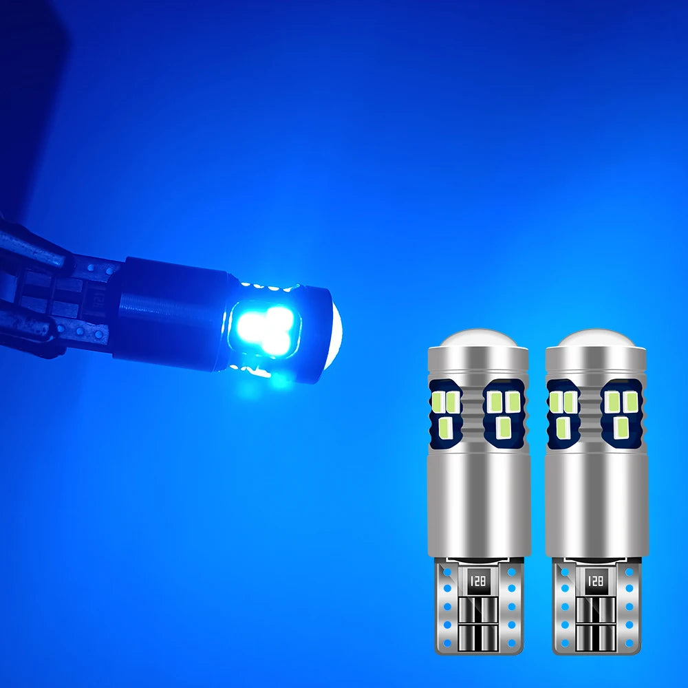 For Volkswagen VW Golf 4 5 6 7 MK4 MK5 MK6 MK7 Scirocco Caddy Touareg 2pcs T10 W5W LED Bulbs Car Width Parking Light Accessories