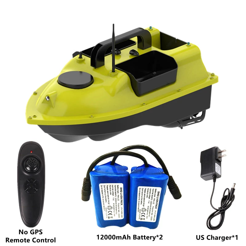 GPS Positioning 500M Sonar Fish Finder One Key Cruise RC Bait Boat Three Hoppers 6Hours Endure Screen Display Waterproof RC Boat