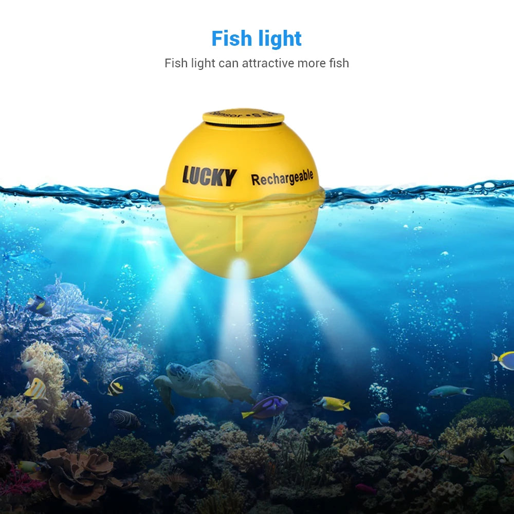 LUCKY FF718LIC-WLA Fish Finder Wireless Fishfinder Fishing Sonar 45M/147Feet Depth Sounder Echosonda Echolot Echo Sondeur Deeper
