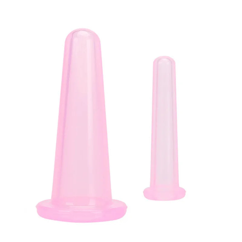 Hotsale Silicone Jar Vacuum Cuppings Can for Body Fack Facial Massage Tool Suction Cans Anti Cellulite Cups Set Health Care Tool