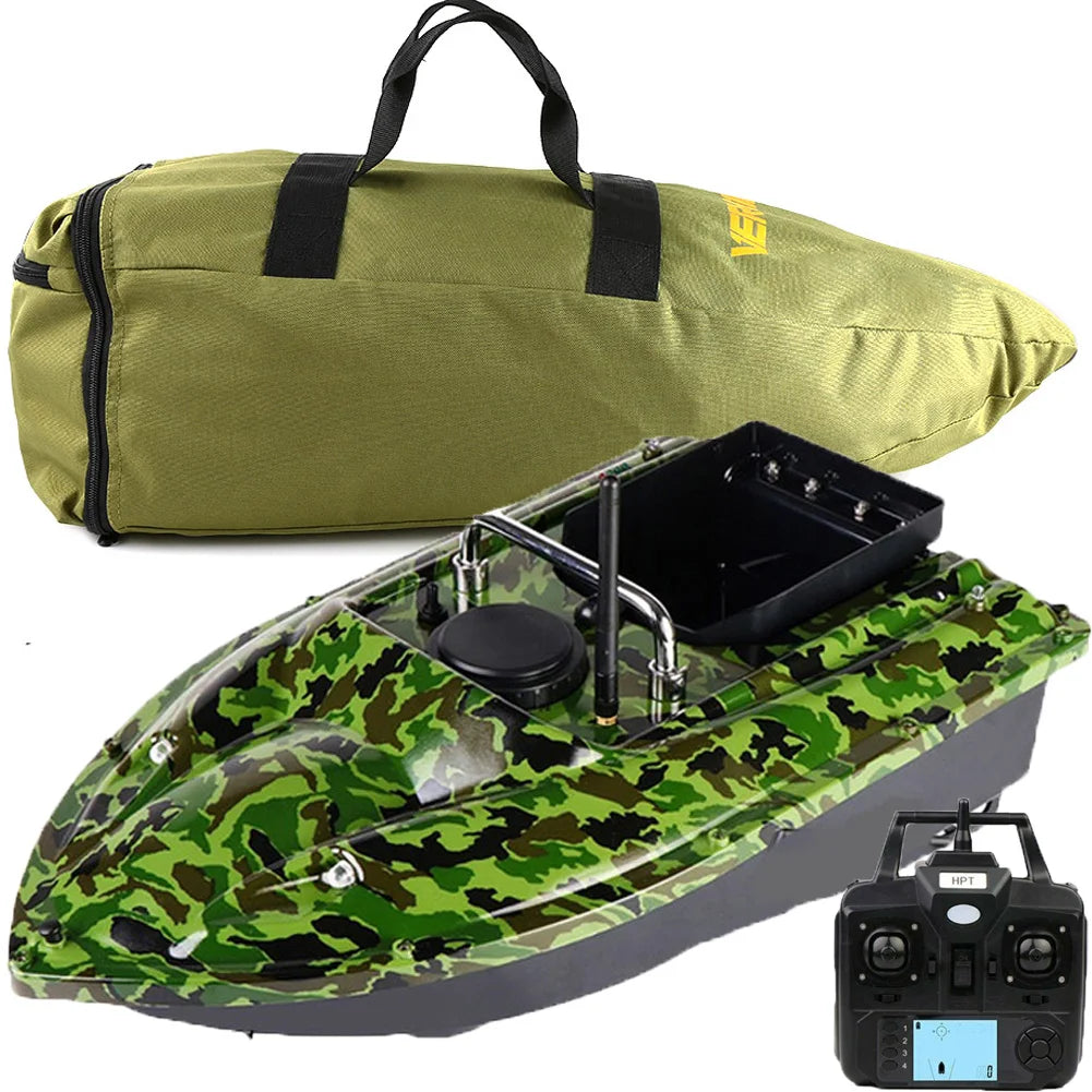 VERY100 500M RC Wireless Fishing Bait Boat GPS Position Hook/Bait post,LCD GPS Sonar Fish Finder,Bag,Batteries for Angling Sport