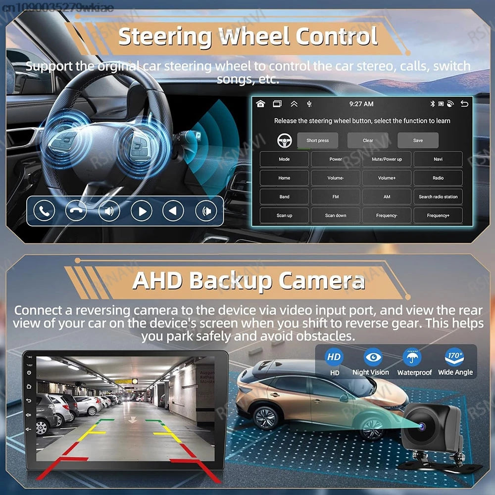 Android 14 For Chrysler 300/300C 2004-2011 Car Radio Stereo Wifi Navi Multimedia Video Player Autoradio 2Din 9in GPS Navi Maps