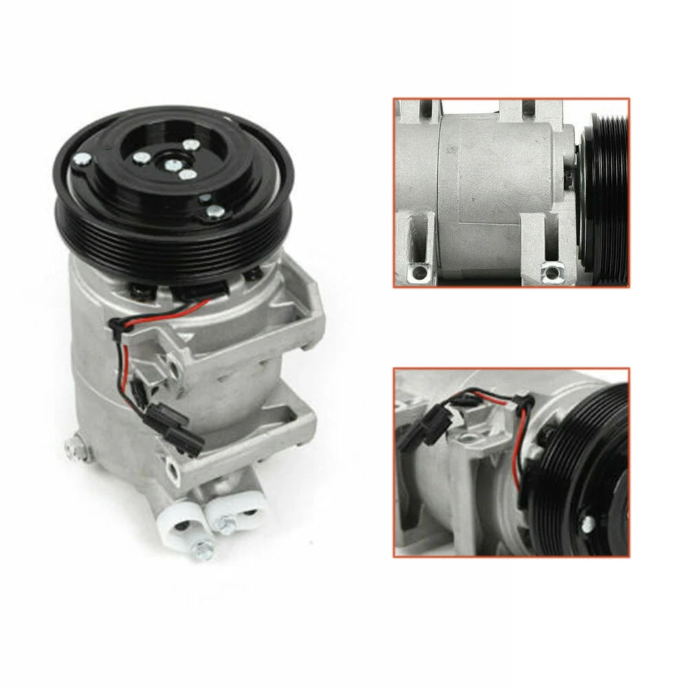 A/C Air Compressor Fit For Nissan Rogue 2.5L 2008 2009 2010 2011 2012 2013 Sport Utility 4-Door AC Compressor With Clutch