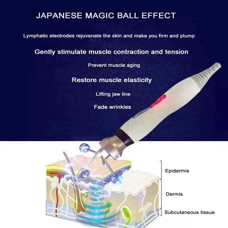 Magic Ball Fascia Massage Microcurrent Face Lifting Tightening Machine Beauty Instrument Professional Skin Care Tools For Face