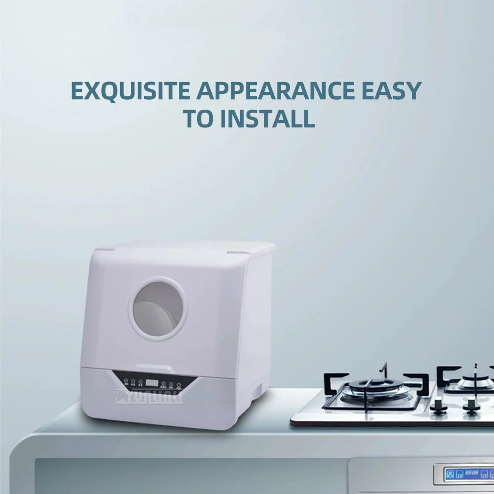 Countertop Electric Dish Washers Kitchen Dish Bowl Washing Machine Máquina Lavar Louça Portátil Sm