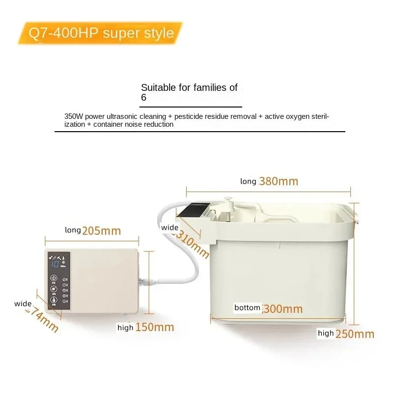 Q7-400H Ultrasonic Dishwasher Household Portable Dish Washer Small Freestanding Sink Dishwasher Au