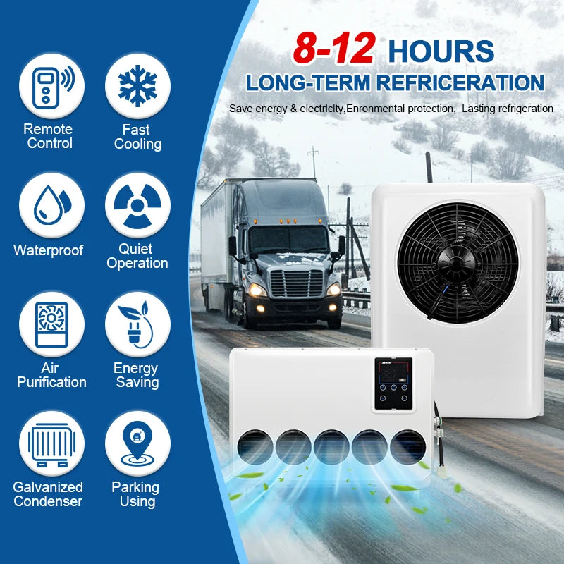 Air Conditioning 4-holes heating Universal Electric Car Compressor with 12V/24V A/C System – Perfect Climate Control for Trucks