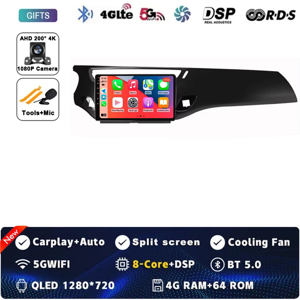 Car Radio Carplay Android 15 For Citroen C3 DS3 2010 - 2016 Navigation GPS Android Auto Multimedia Player Stereo 4G Wifi No 2din