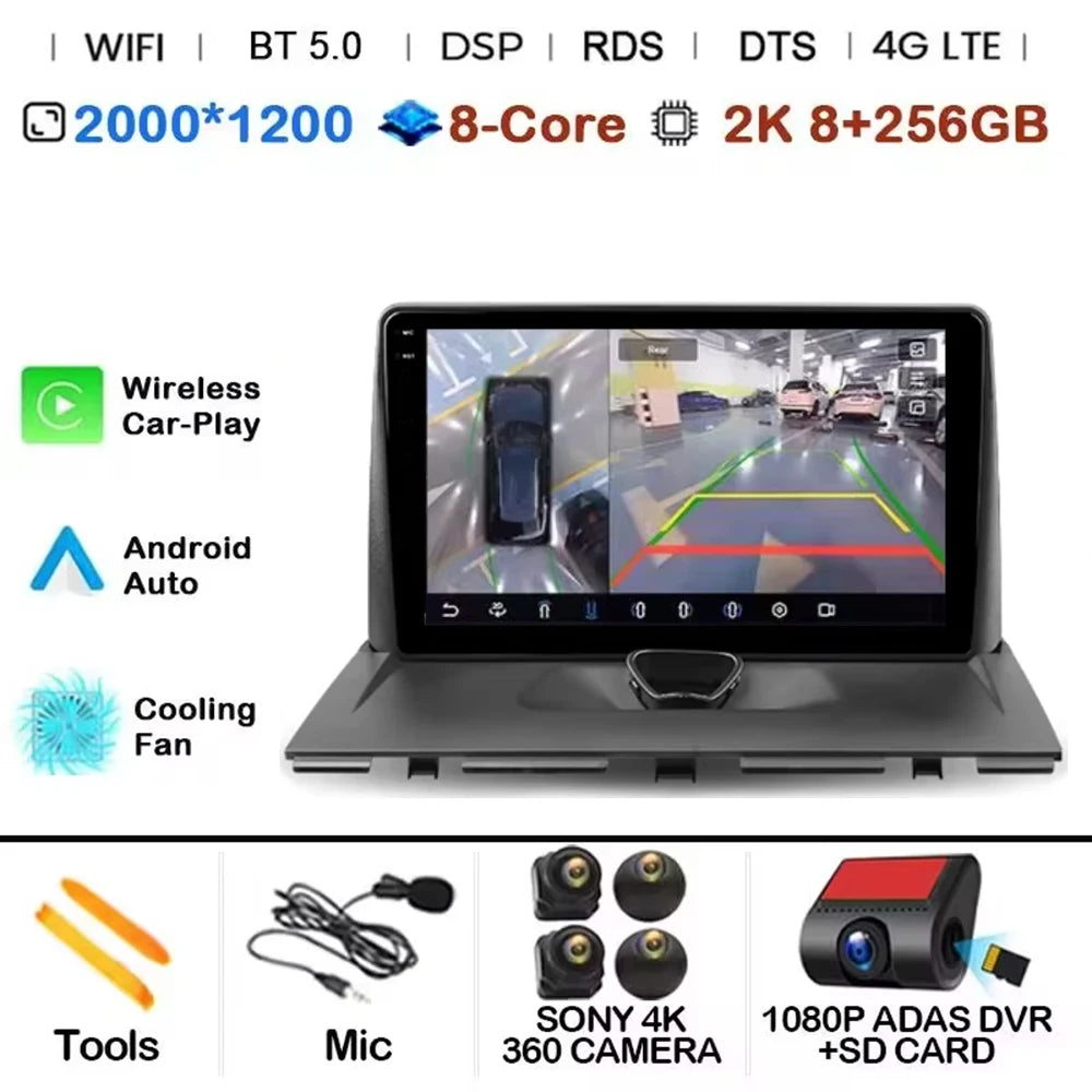 Android 14 CAR Radio For Peugeot Expert 2 G9 2007 - 2017 GPS Navigation Screen Touch Stereo Head Unit Cam Multimedia Player