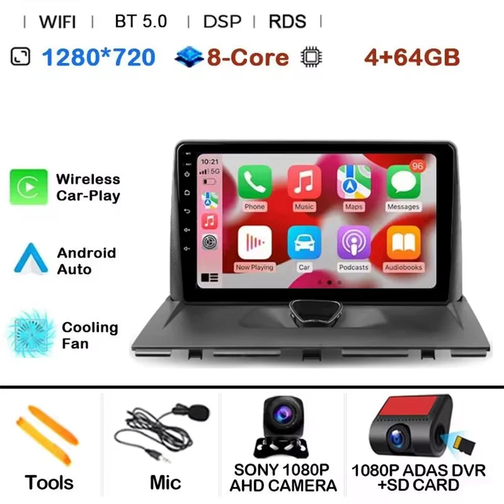Android 14 CAR Radio For Peugeot Expert 2 G9 2007 - 2017 GPS Navigation Screen Touch Stereo Head Unit Cam Multimedia Player