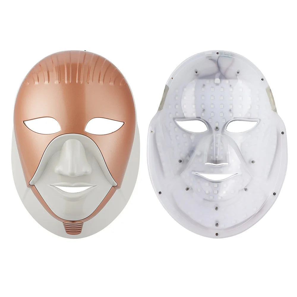 Wireless Facial Neck LED Beauty Machine 7 Color Photon Skin Care Face Mask
