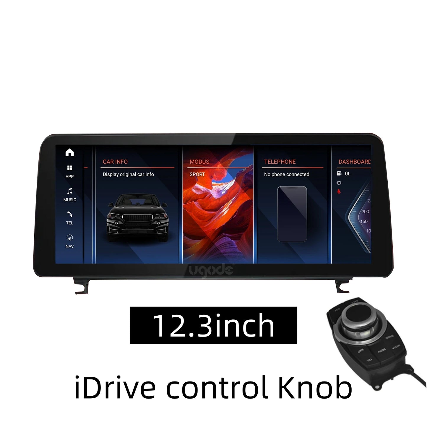 Ugode 12.3'' Android 13 Screen Display Wireless CarPlay Head Unit AUTO For BMW Z4 E89 Car Multimedia Video Players GPS Bluetooth