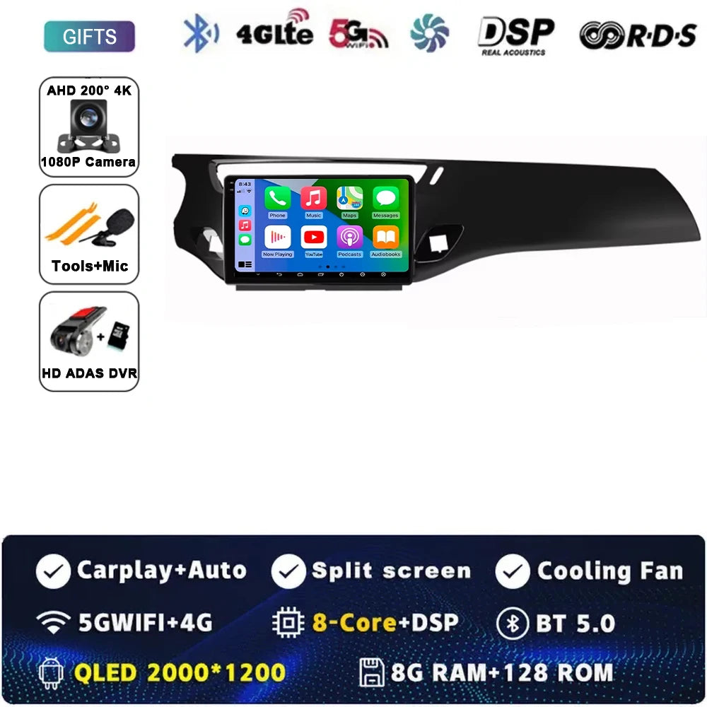 Car Radio Carplay Android 15 For Citroen C3 DS3 2010 - 2016 Navigation GPS Android Auto Multimedia Player Stereo 4G Wifi No 2din