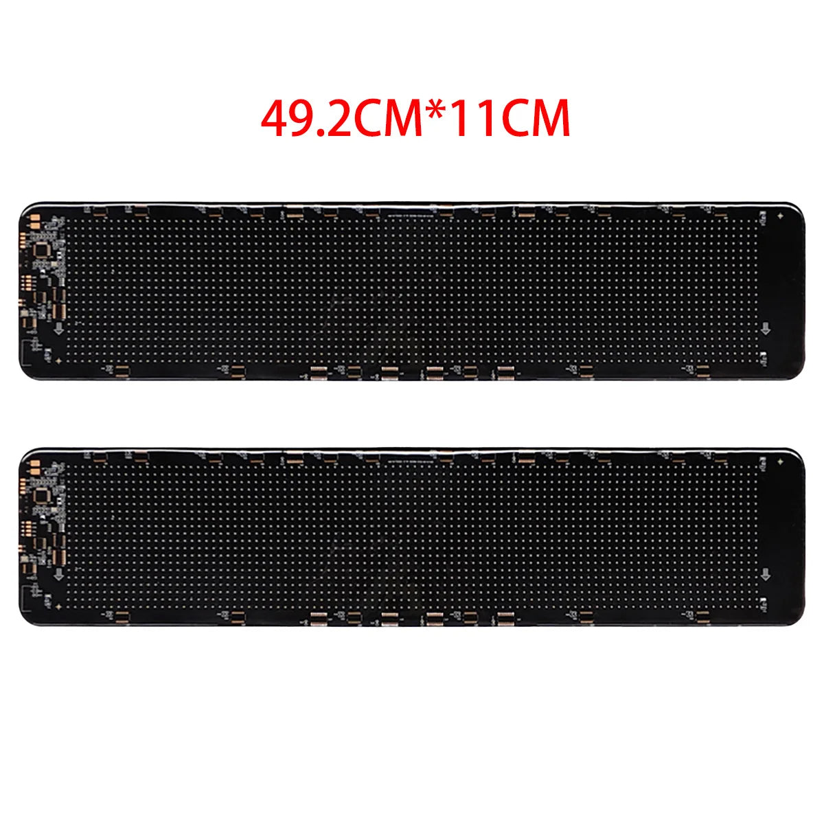 2PCS LED Car Windshield Decoration Light Dynamic Devil Eyes Scrolling Advertising DIY Animation Flexible Matrix Pixel Display