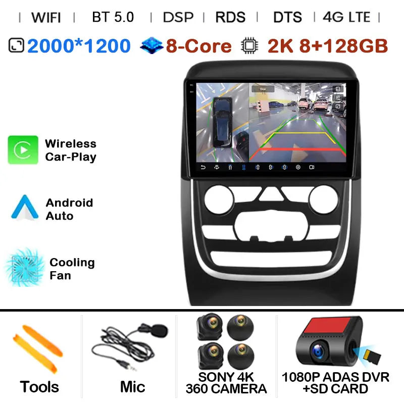 Car Radio Multimedia Video Player For Dodge Durango 3 WD 2013 - 2020 Navigation GPS Android 14 No 2din 2 din dvd 4G Carplay
