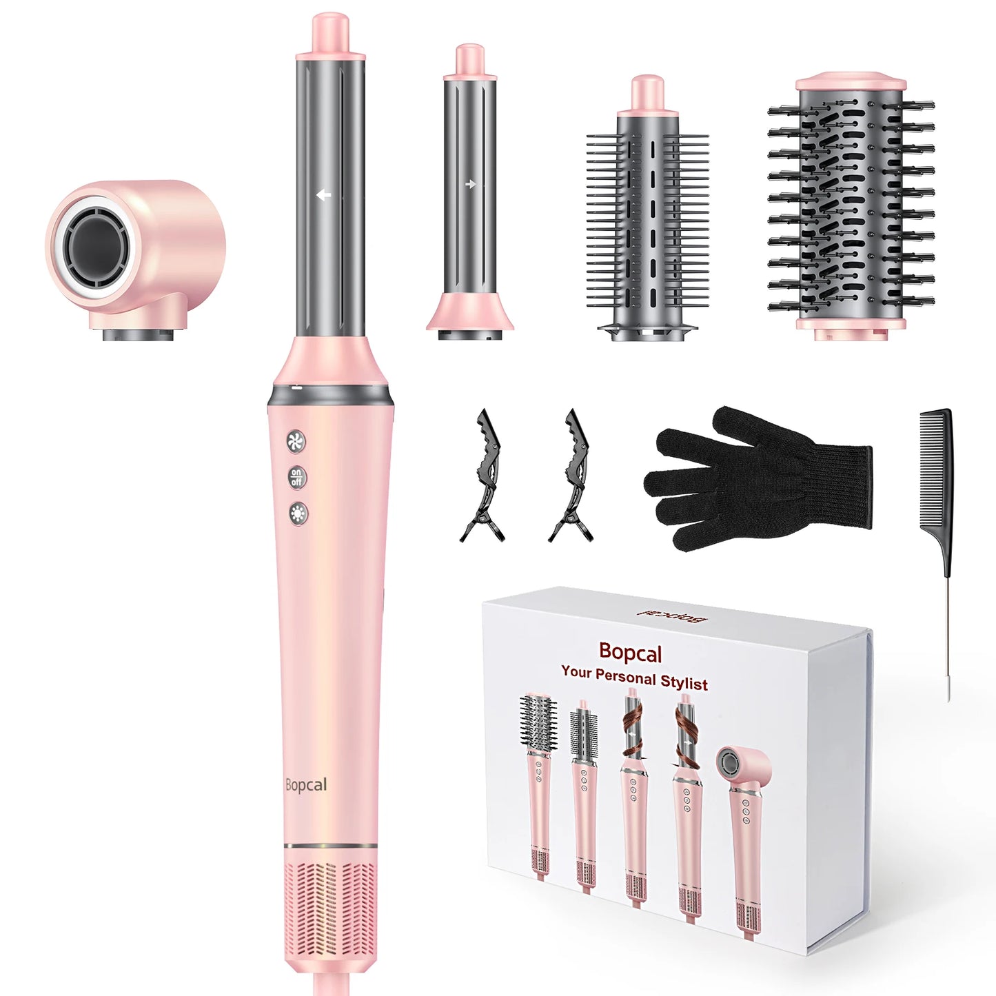 5 in 1 Multi Hair Styler Curling Iron Hair Hot Air Brush Curling High speed Hair Dryer Salon Professional Curly Hair Styler