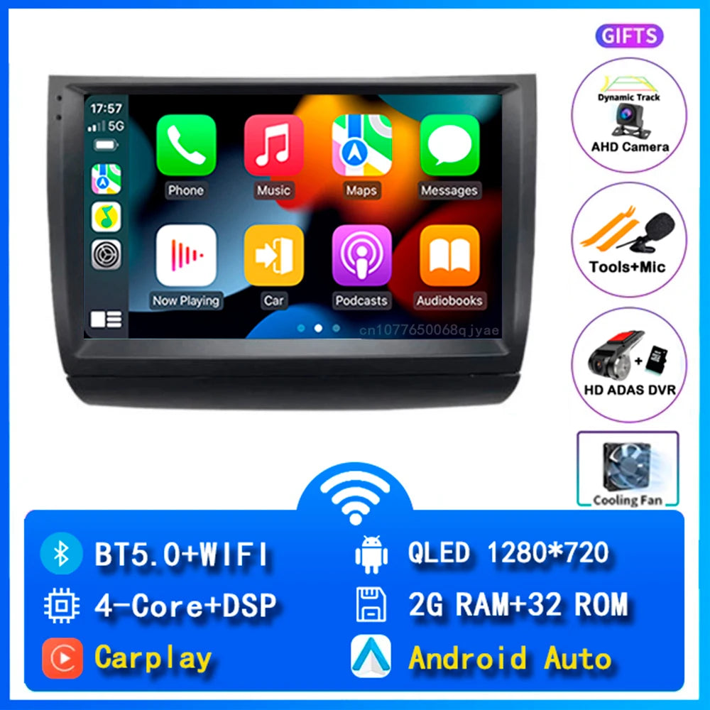 Android 14 wifi+4G Carplay Car Radio For Toyota Prius 20 2002 - 2009 Navigation GPS Video Player Stereo Multimedia DVD DSP 8core
