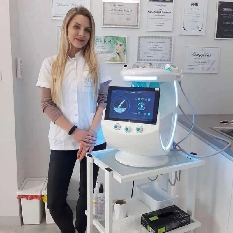 7 In 1 Water Oxygen Bubble Jet Peel Beauty Skin Multifunction Facial Care Machine Peeling Anti Aging Skin Analysis Devices