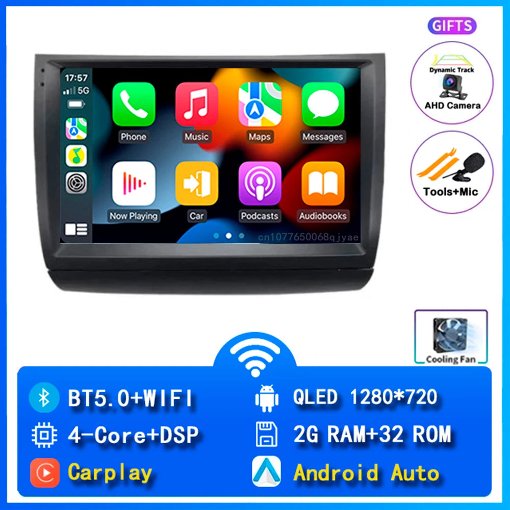 Android 14 wifi+4G Carplay Car Radio For Toyota Prius 20 2002 - 2009 Navigation GPS Video Player Stereo Multimedia DVD DSP 8core