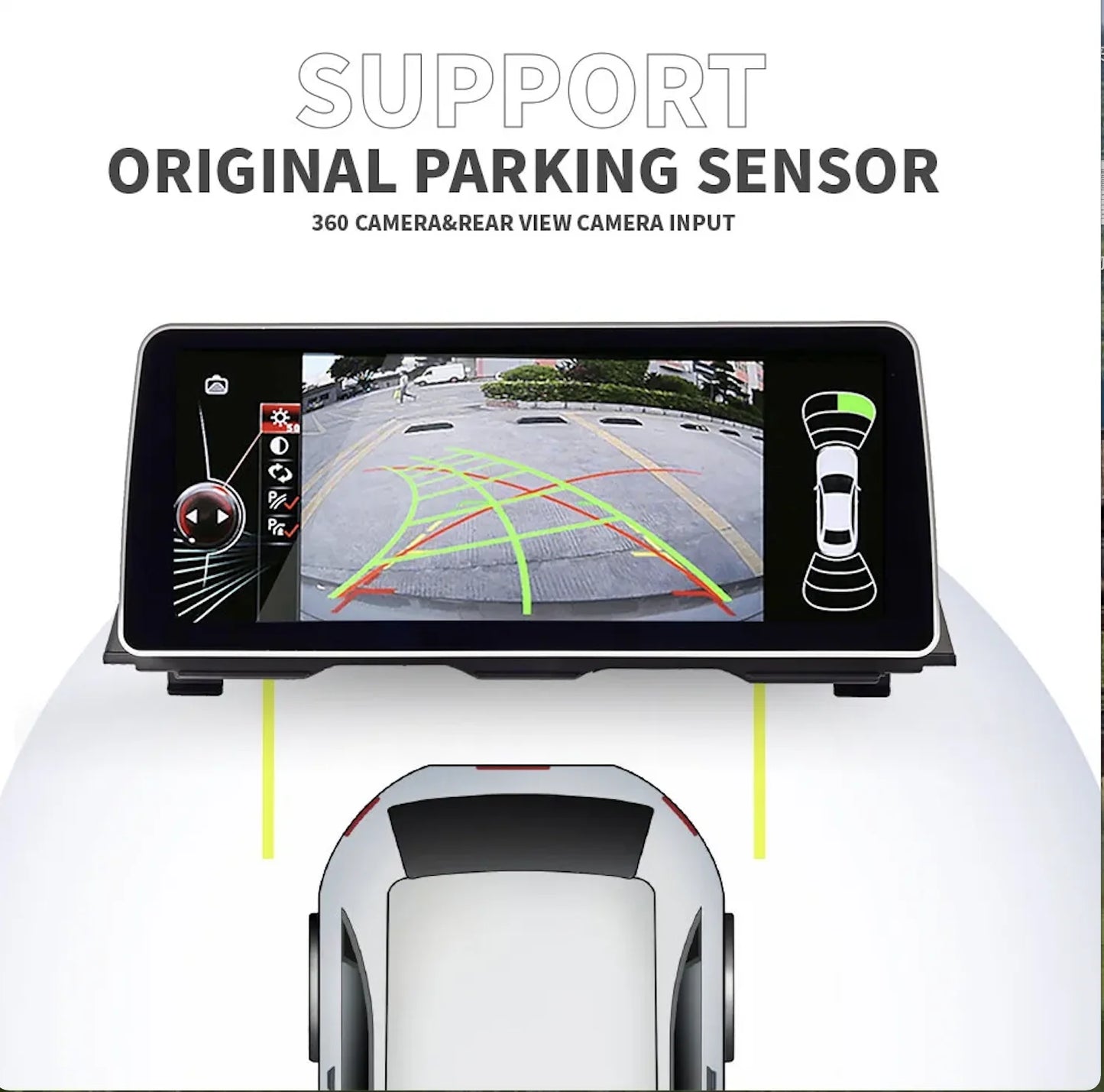 12.3" Wireless Carplay Android Auto Car Multimedia System radio Screen for BMW 5 Series F10 F11 F12 CIC NBT GPS Navi WIFI 4G