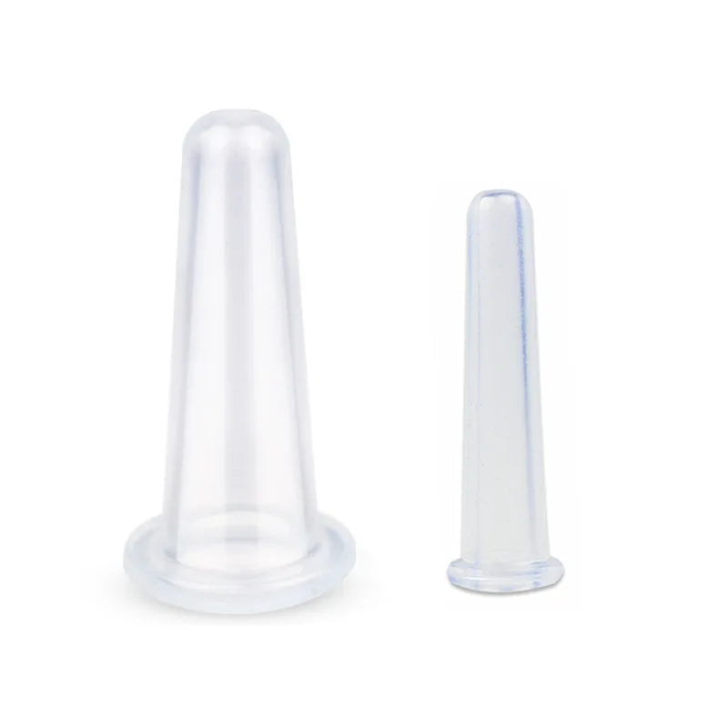 Hotsale Silicone Jar Vacuum Cuppings Can for Body Fack Facial Massage Tool Suction Cans Anti Cellulite Cups Set Health Care Tool