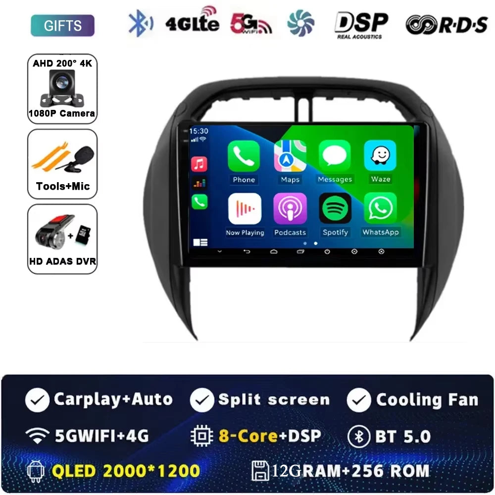 Android 15 Auto Radio For Toyota RAV4 RAV 4 2003 2004 2005 DSP Carplay GPS Navigation Multimedia Video Player Stereo 2din DVD