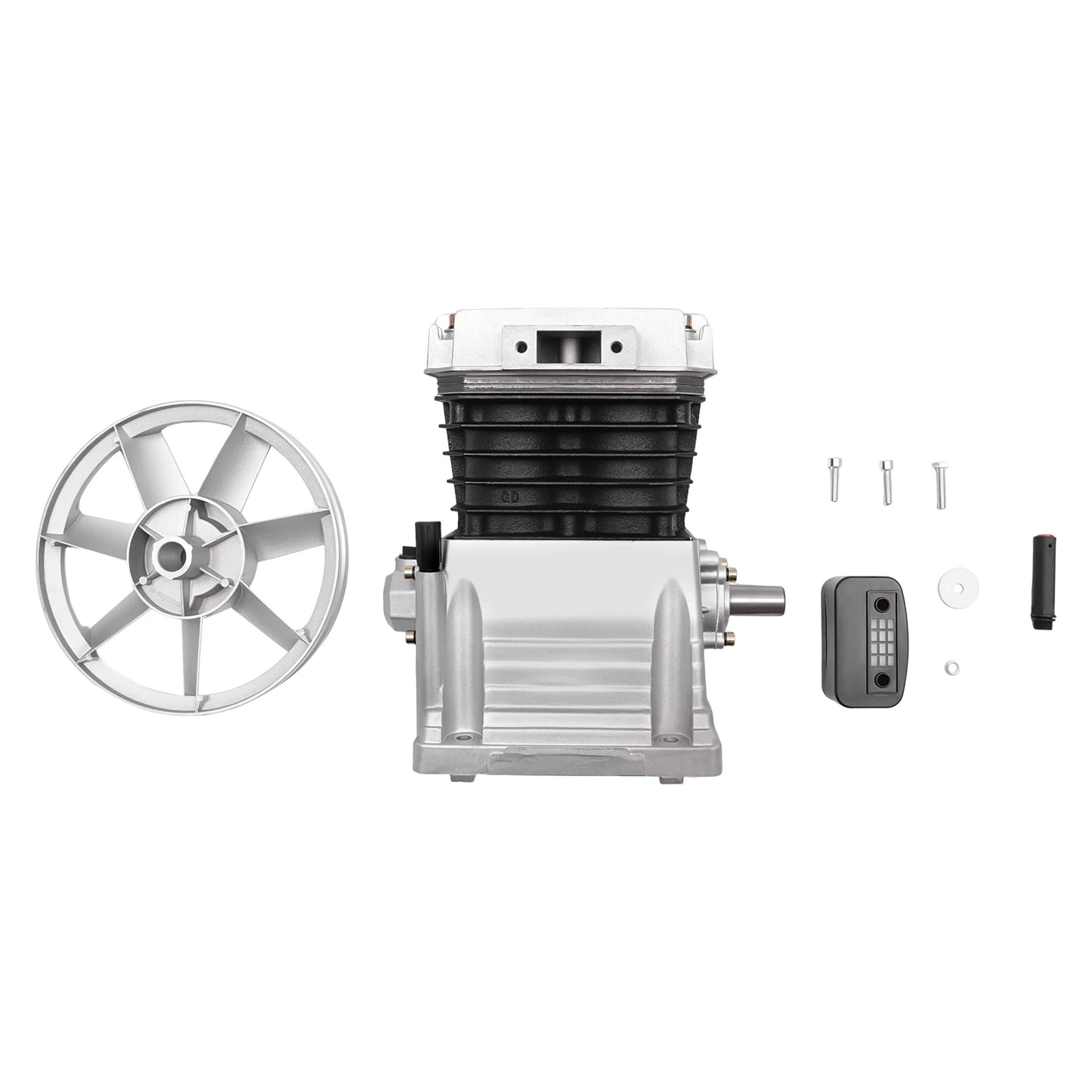 3HP Air Compressor Pump Head Piston Compressor Dual Cylinder Design 960rpm Outstanding Heat Dissipation Low Noise
