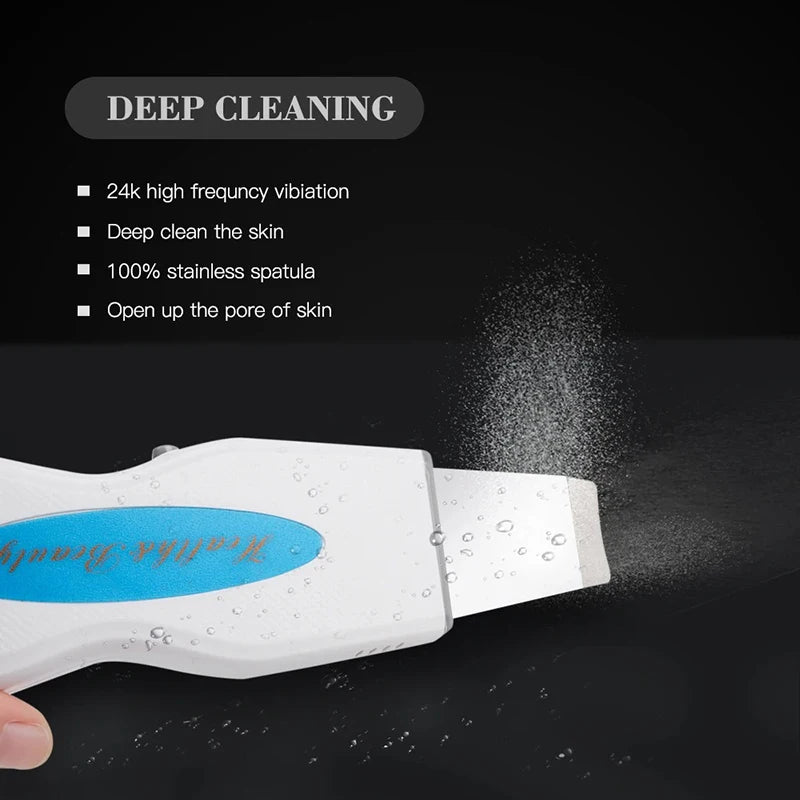 Ultrasonic Skin Scrubber Deep Face Cleaning Tool Remove Grains And Pimples Peeling Blackhead Remover Beauty Ultra Sonic Cleaner