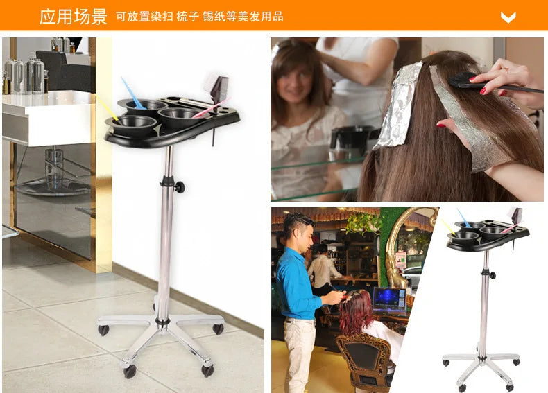 Barbershop Hair Dye Car Hairdressing Stainless Steel With Tin Foil Machine Hot Dyeing Hair Cutting Tool Mobile Scalable Car