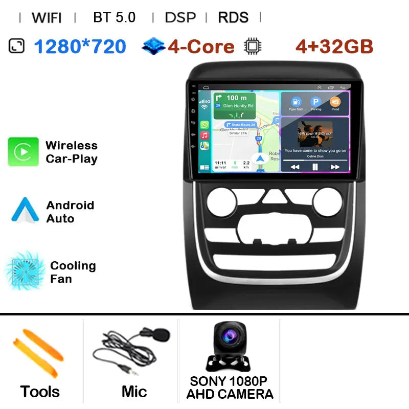Car Radio Multimedia Video Player For Dodge Durango 3 WD 2013 - 2020 Navigation GPS Android 14 No 2din 2 din dvd 4G Carplay