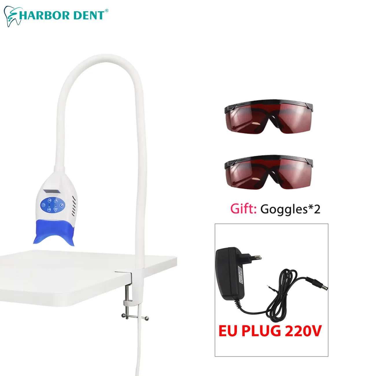 Dental Teeth Whitening Lamp Accelerator Portable LED Cold Light Teeth Bleaching Machine Desk Teeth Whitening Light Lamp